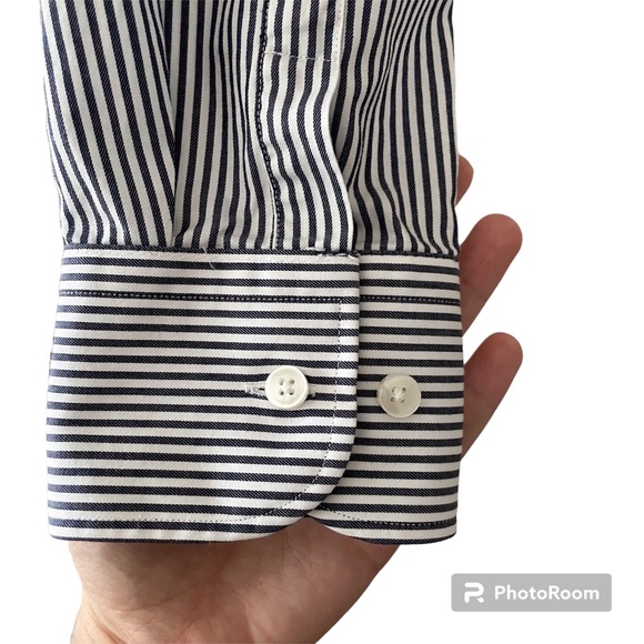 BOSS Hugo Boss Slim Fit Striped Collared Button Down - Picture 8 of 16
